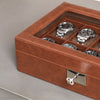 Rothwell 10 Slot Watch Box (Tan / Brown)