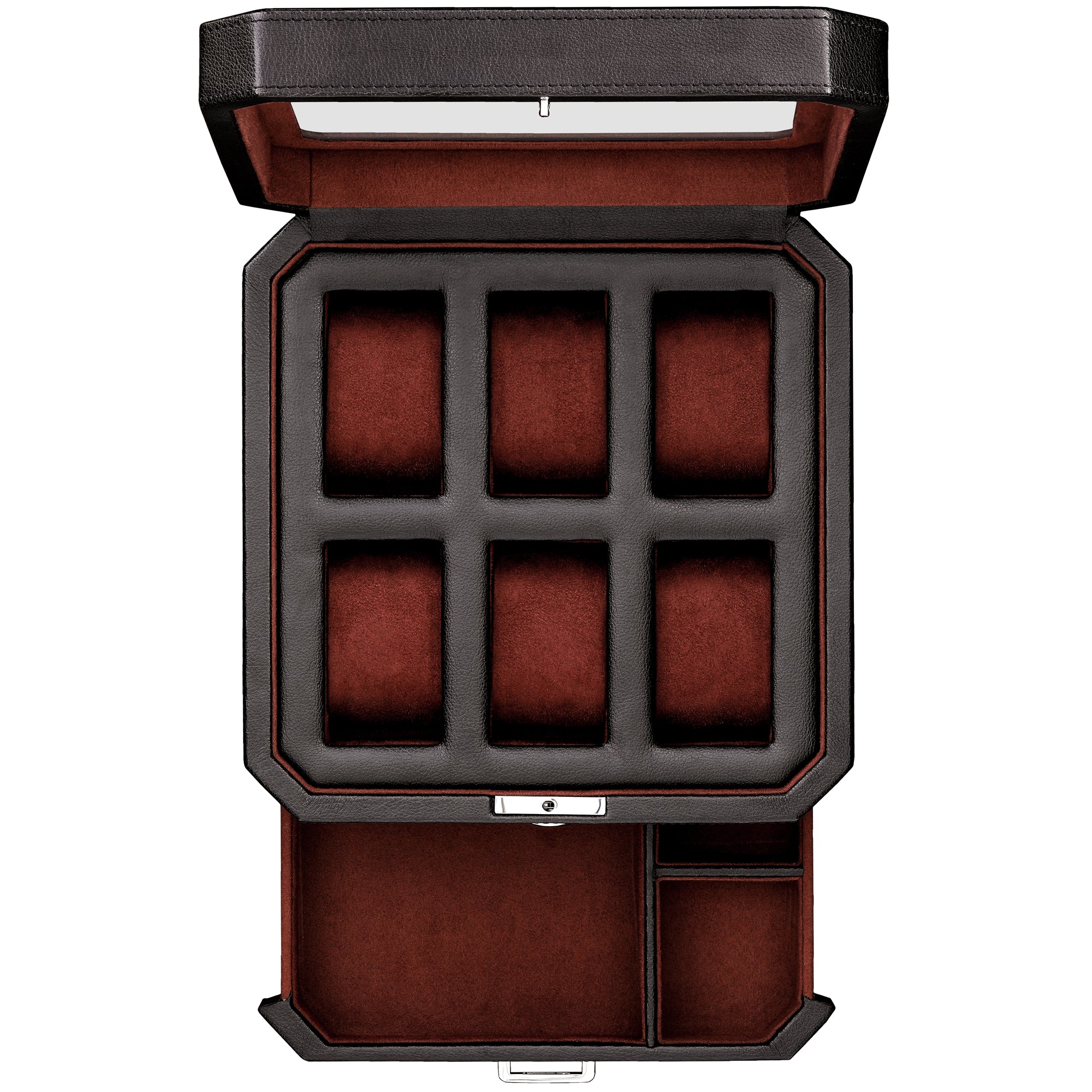 Watch box with valet drawer sale