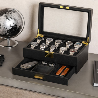 Gold watch box sales