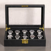 Rothwell 10 Slot Watch Box (Black / Black)