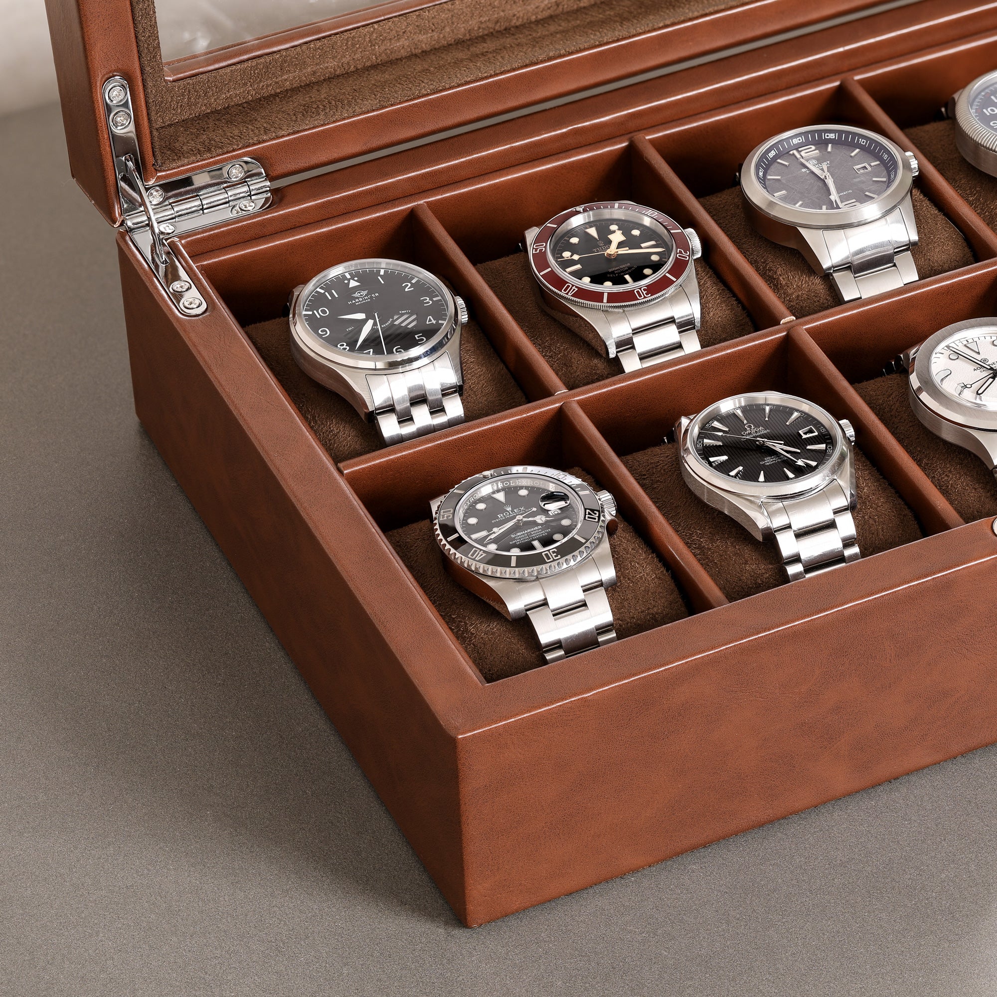 10 Slot Military Watch Box