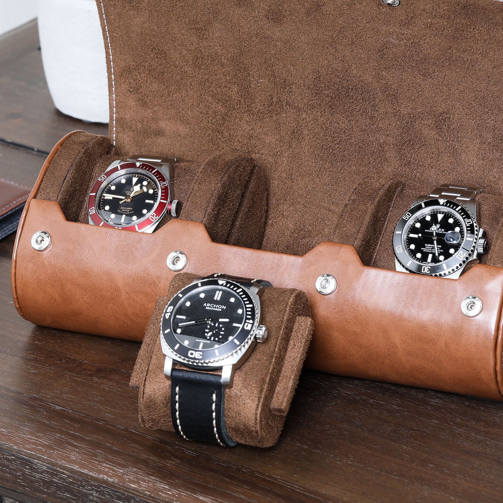 Watch roll top 4 watches
