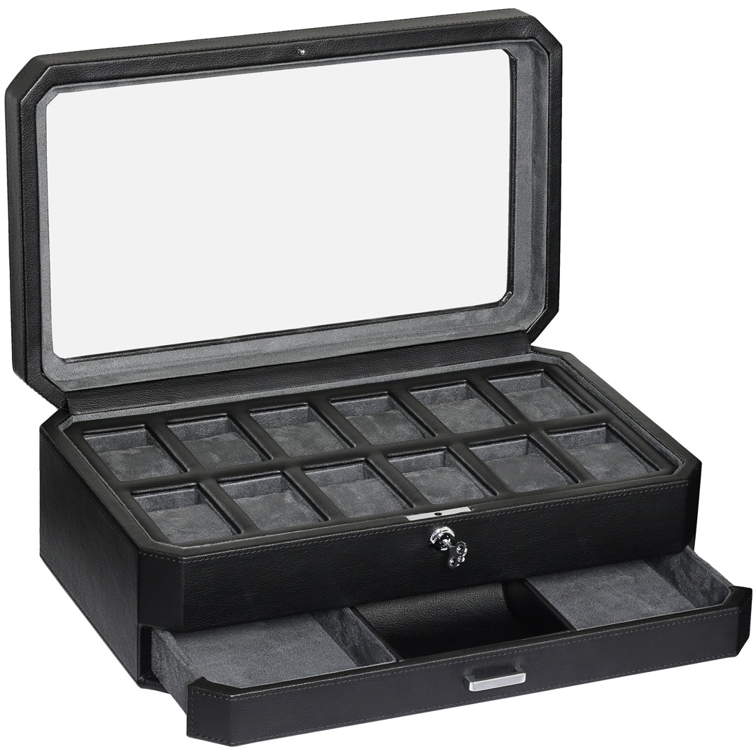 Three Drawer Watch Box for 16 Watches